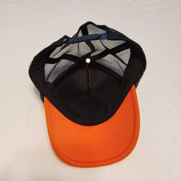 THE NORTH FACE Orange Black Mesh Trucker Hat Adjustable Snap Back - Picture 5 of 5